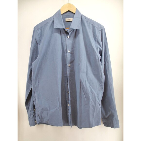 Lafaurie Mens Clark Shirt Regular Long Sleeve Dress Button Shirt Size Large Gray - Picture 1 of 7